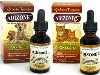 Adizone is an organic herbal natural anti-inflammatory similar to prednisone.<br />Adizone-C is specifically for felines.