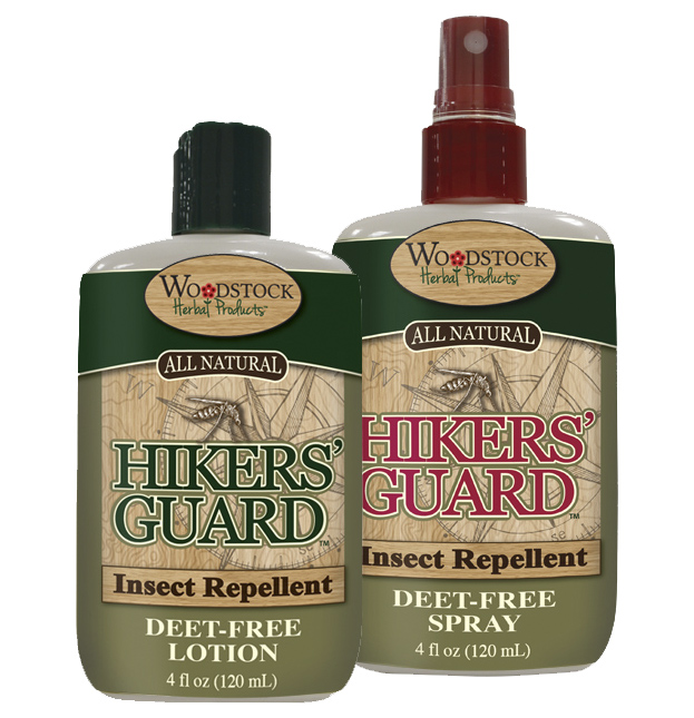 Hiker's Guard Insect Repellent ~ Deet-Free ~ available in lotion or spray.