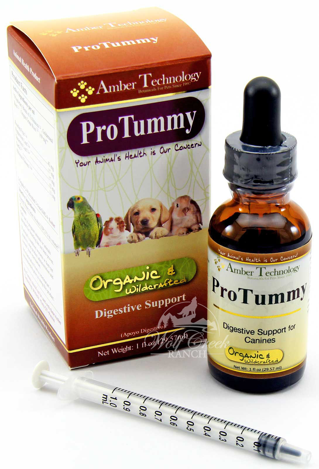ProTummy helps heal intestinal distress in dogs, birds, rabbits, and guinea pigs.  Buy ProTummy to make your pet's tummy feel better!