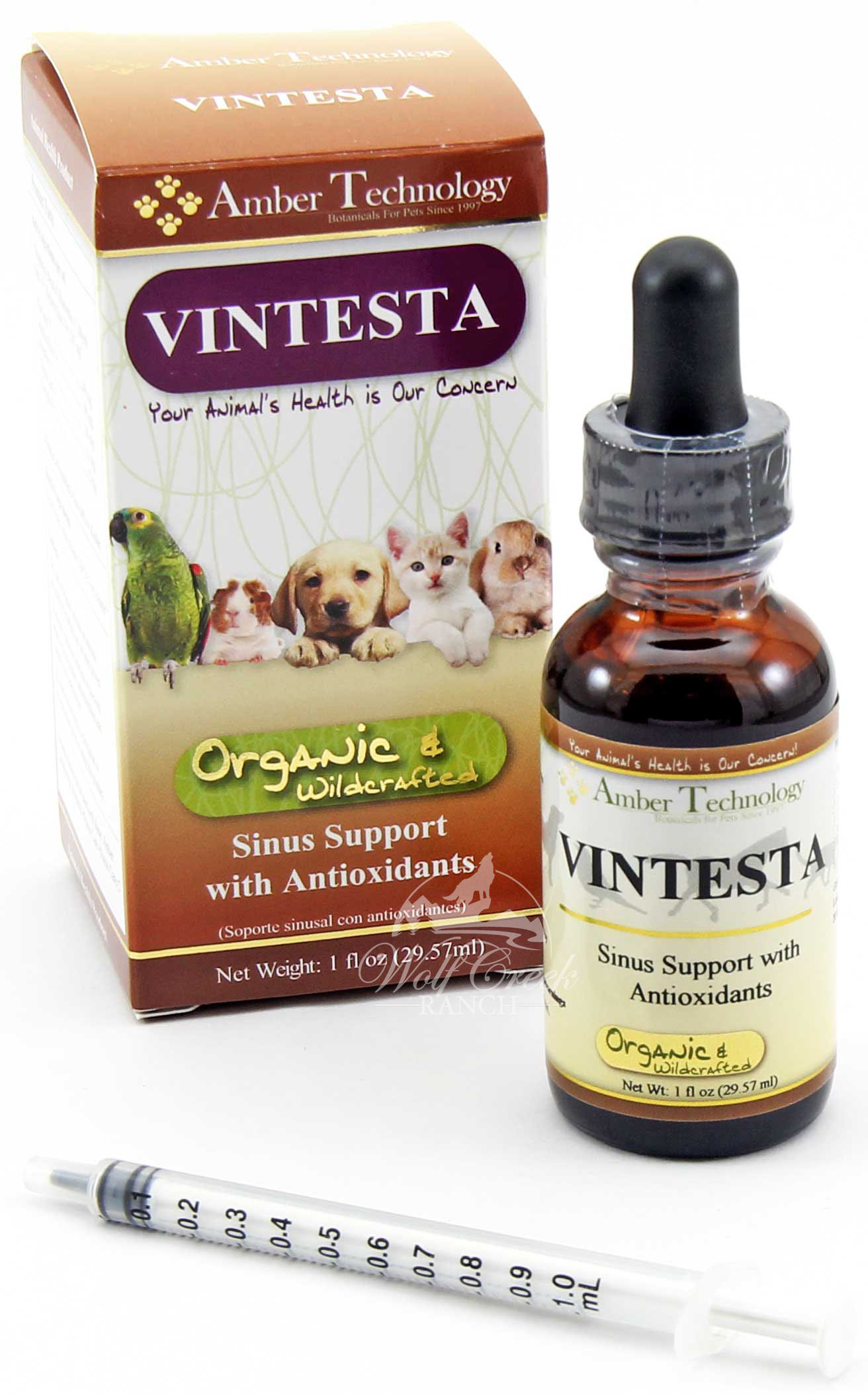 Vintesta helps soothe wet congested coughs.  Buy Vintesta for your pet today!
